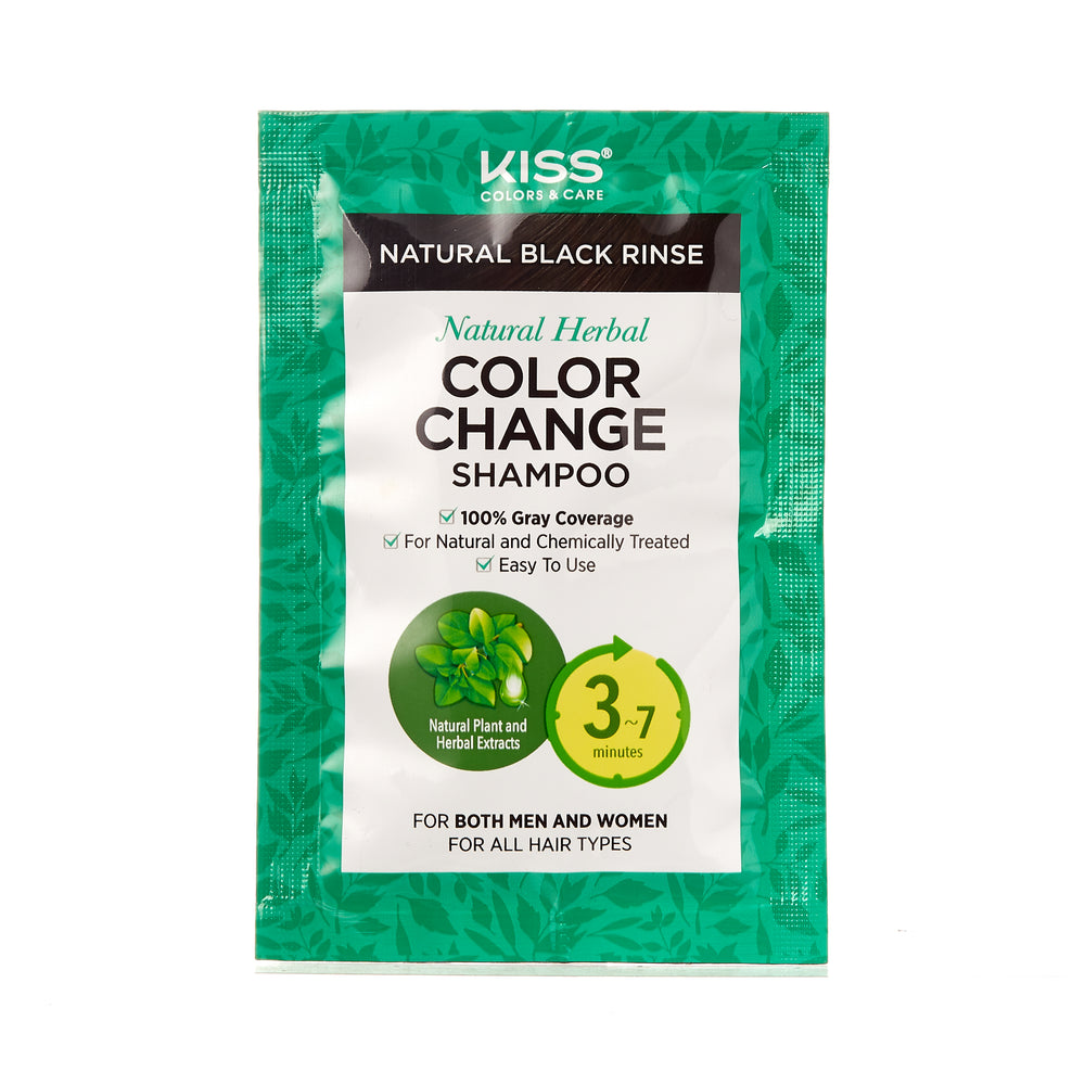 KISS COLORS Quick Cover Natural Herbal Color Change Shampoo