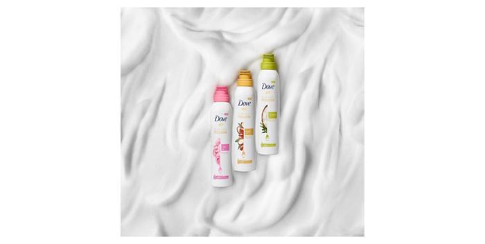 LATHER UP WITH DOVE BODY WASH MOUSSE