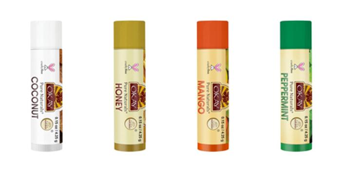 OKAY Pure Naturals Organic Flavored Lip Balms