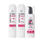 LUS BRANDS Kinky Curly 3-Step System Shampoo Conditioner 