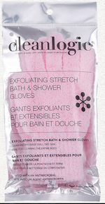 CLEANLOGIC Exfoliating Stretch Bath & Shower Gloves